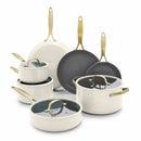 GreenPan Jewel Pro Cook Set, 15 Piece in 2 Colour Sets - Cream