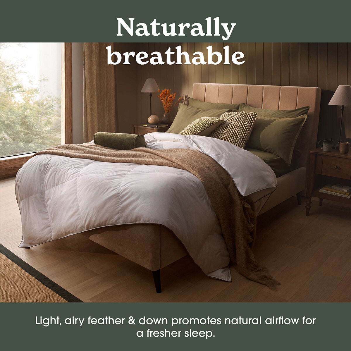 Sleepeezee Natural Feather and Down 10.5 Tog Duvet In 3 Sizes