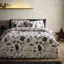 Catherine Lansfield Black Enchanted Witchcraft Duvet Cover Set In 3 Sizes