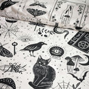 Catherine Lansfield Black Enchanted Witchcraft Duvet Cover Set In 3 Sizes
