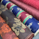 50m Wholesale Designer Curtain Upholstery Fabric Floral Damask Brocade 54" - Bull Ring Fabrics