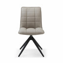 Indus Valley Skylar Taupe Faux Leather Dining Chair, 2 Pack