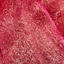 Cobweb Mesh Soft Tulle Fabric Dressmaking 60" Cerise/Gold