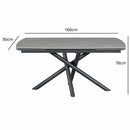 Indus Valley Skylar Large Dining Table + 6 Grey Chairs