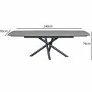 Indus Valley Skylar Large Dining Table + 6 Grey Chairs
