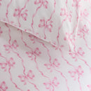 Cath Kidston Pink Ribbons And Bows Reversible Cotton Duvet Cover Set In 4 Sizes