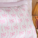 Cath Kidston Pink Ribbons And Bows Reversible Cotton Duvet Cover Set In 4 Sizes