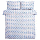 Cath Kidston Blue Ribbons And Bows Reversible Cotton Duvet Cover Set In 4 Sizes