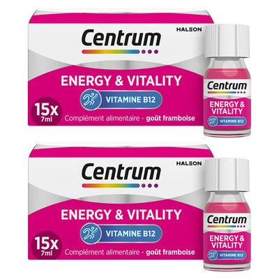 Centrum B12 Energy and Vitality Shots, Raspberry 30 x 7ml