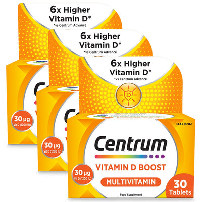 Centrum Vitamin D Boost Multivitamin 3 x 30 Count