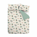 Catherine Lansfield Brushed Cotton Christmas Dogs Reversible Duvet Cover Set In 