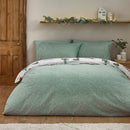 Catherine Lansfield Brushed Cotton Christmas Dogs Reversible Duvet Cover Set In 