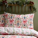 Catherine Lansfield Christmas Nutcracker Bows Reversible Duvet Cover Set In 3 Si