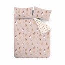 Catherine Lansfield Christmas Gingerbread Stripe Reversible Duvet Cover Set In 3