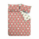 Catherine Lansfield Christmas Vintage Stripe Reversible Duvet Cover Set In 3 Siz