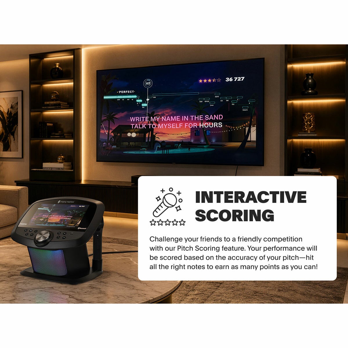 Singing Machine ISM9025, Portable Karaoke with Wi-Fi