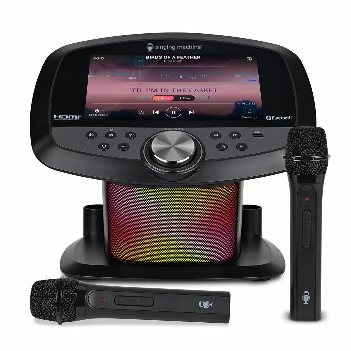 Singing Machine ISM9025, Portable Karaoke with Wi-Fi