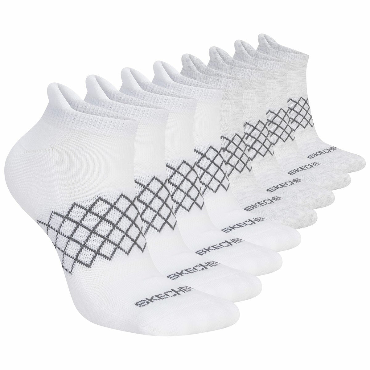 Skechers Women's No Show Sock 8 Pack