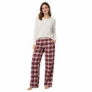 Hunter Women's Plaid Trouser & Waffle Top Pyjama Set