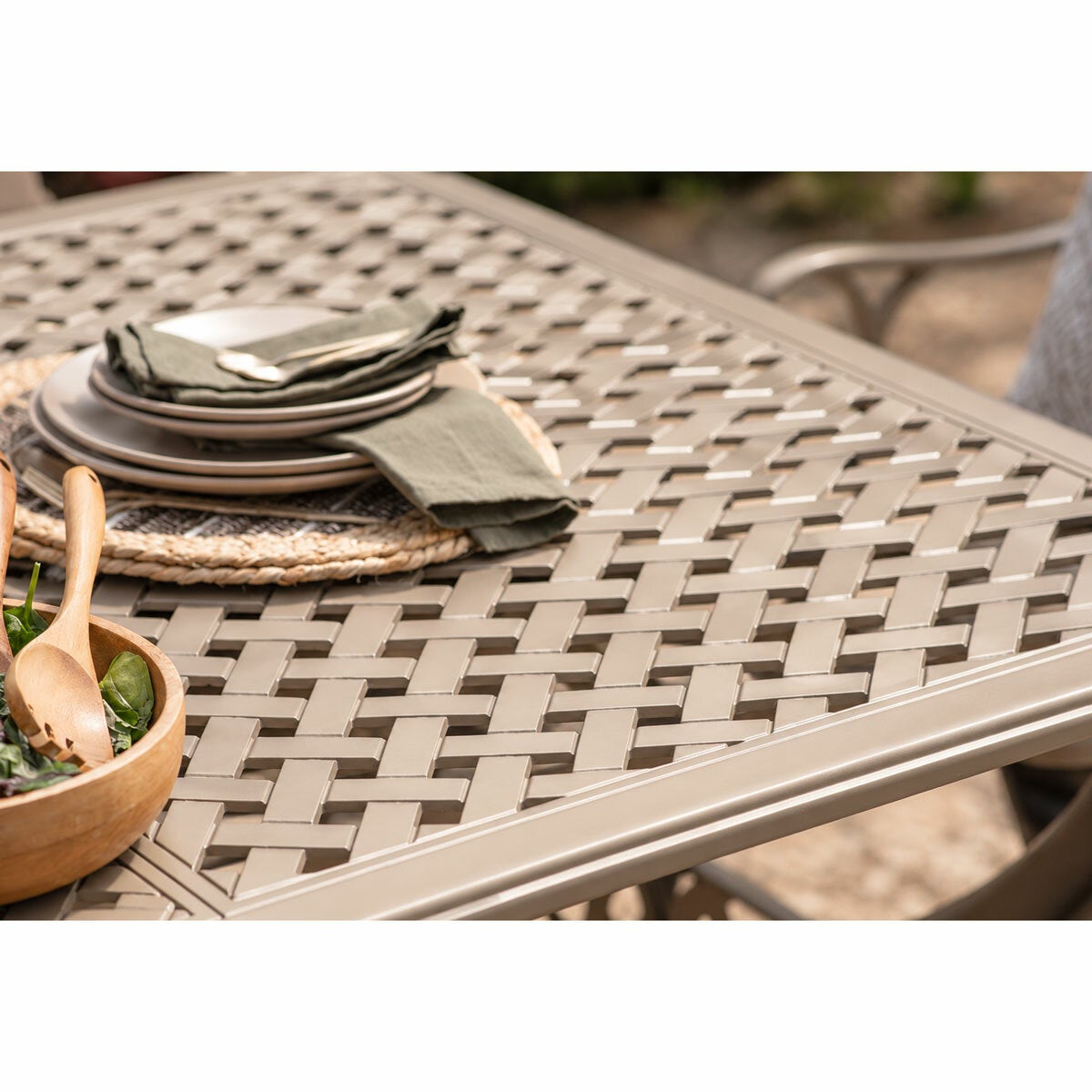 Bramblecrest Milan 5 Piece Dining Set in Stone