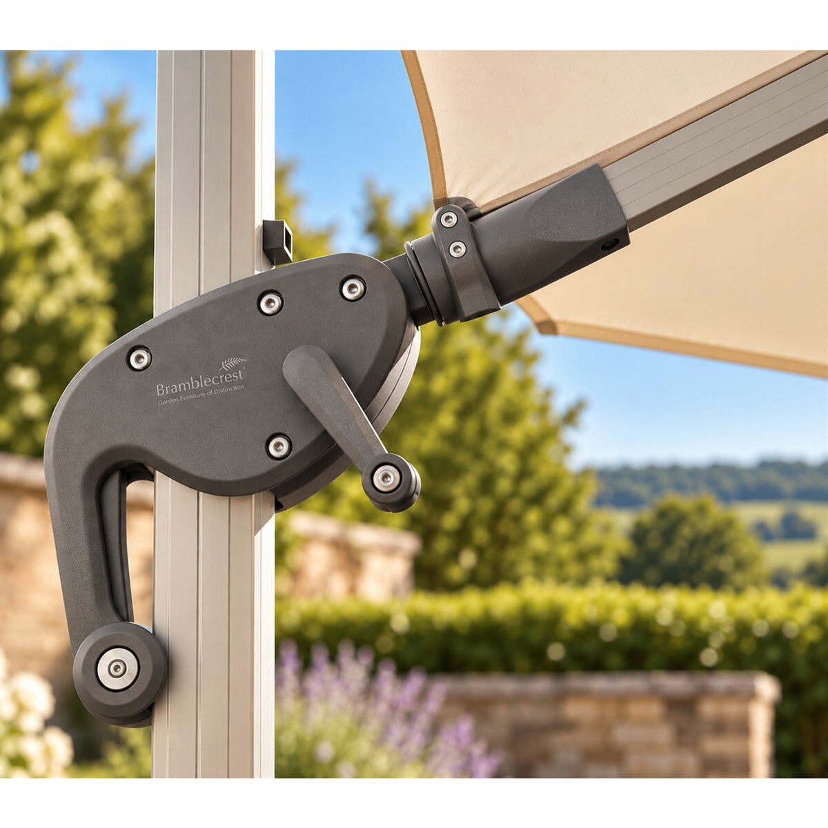 Bramblecrest Chicester Cantilever Umbrella with Base