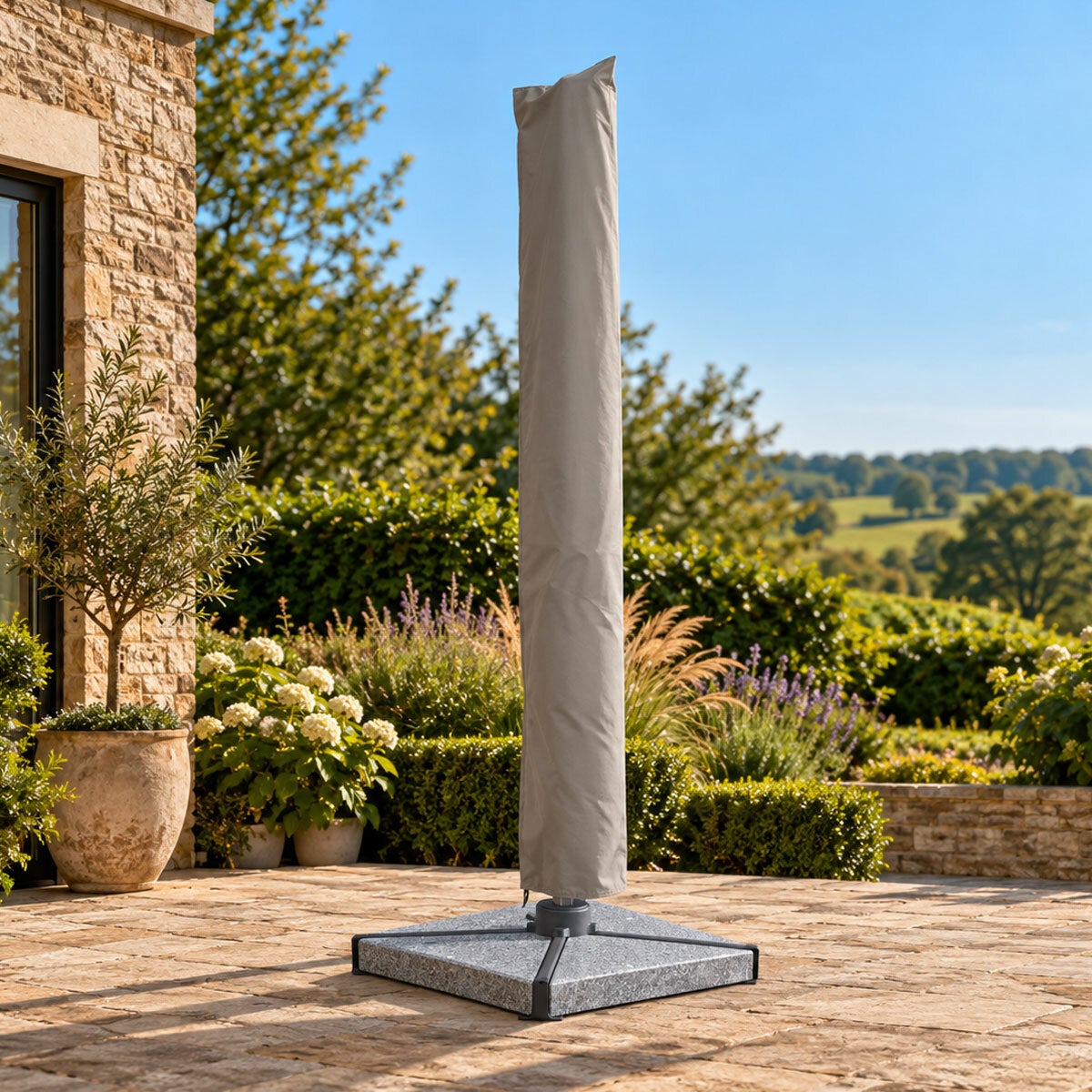Bramblecrest Chicester Cantilever Umbrella with Base