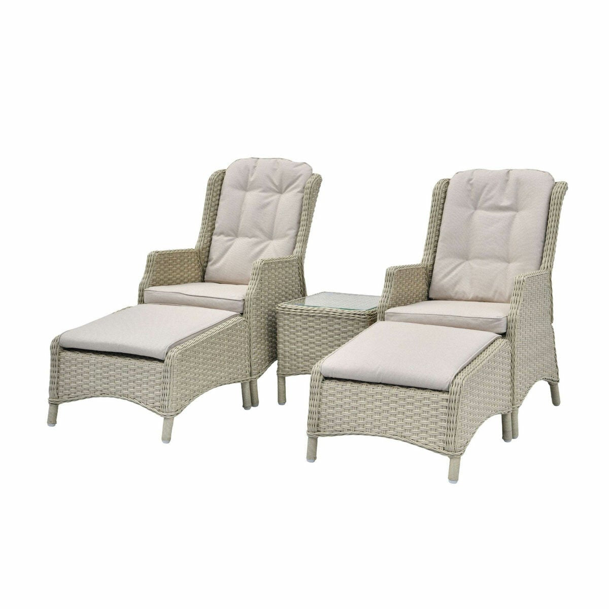 Bramblecrest Woodchester Reclining Sun Lounger - Set of 2