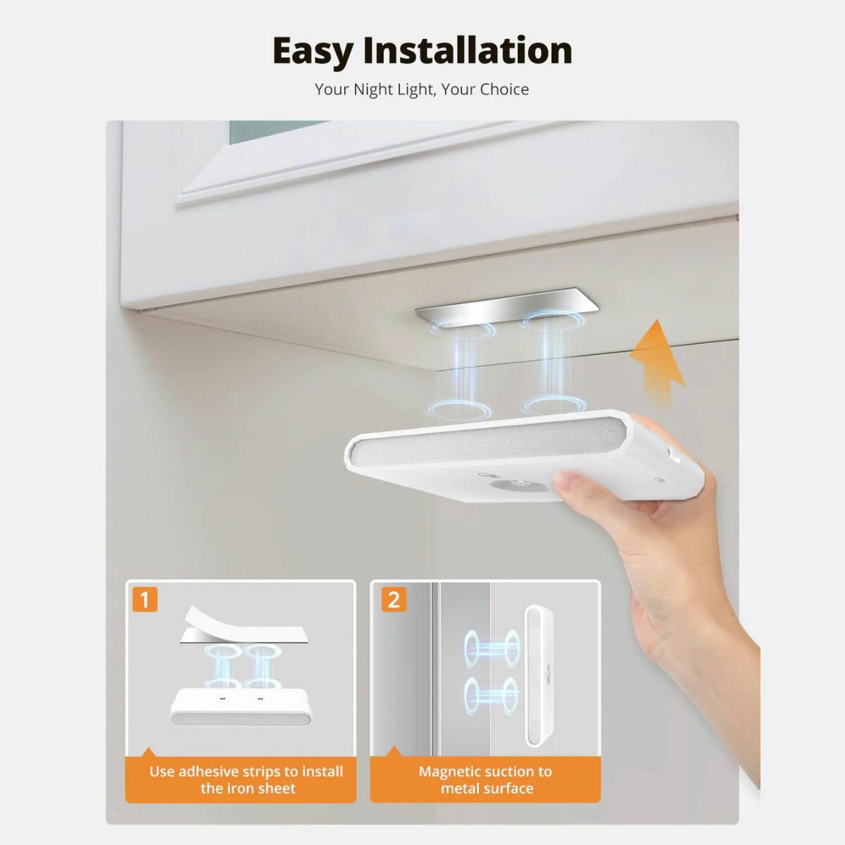 Luminus LED Linkable Magnetic Lights with Motion Sensor - 6 Pack
