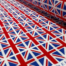 Small Union Jack Flags Cotton Poplin Rose & Hubble Fabric 45”