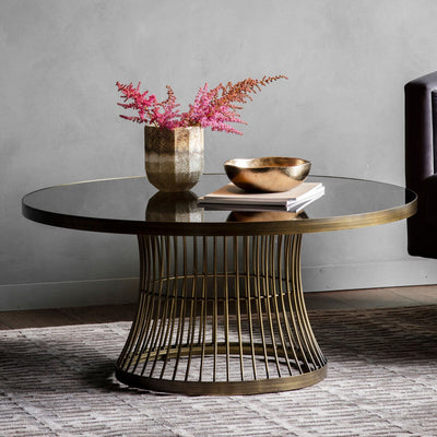 Gallery Pickford Bronze Glass Top Coffee Table