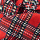 Red Royal Stewart Tartan Check Polyviscose Fabric 150cm