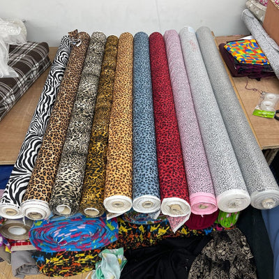 685m 100% Cotton Poplin Animal Leopard Spot Rose & Hubble 45" Wholesale Job Lot - Bull Ring Fabrics