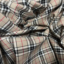 Tartan Check Polyviscose Dress Fabric