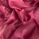 Plain Voile Fabric Draping Net Curtain Material 150cm, Wine