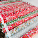 Xmas Party Snowman Gingerbread Polycotton Fabric Christmas 45”, Green
