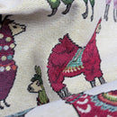 Llamas Animals Tapestry Upholstery Fabric 140cm, Cream