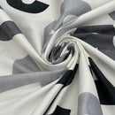 Large Numbers Cotton Curtain Fabric Kids Nursery Play Area 54"