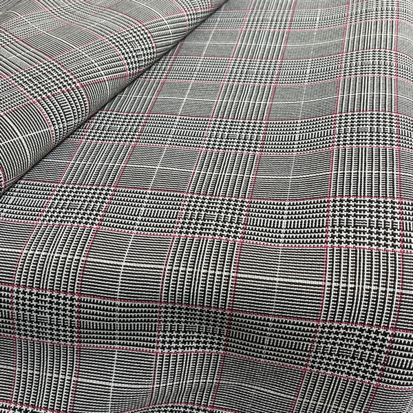 Tartan Check Polyviscose Dress Fabric