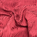 Safari Streak Upholstery Curtain Brocade Fabric 140cm, Wine Red