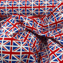 Small Union Jack Flags Cotton Poplin Rose & Hubble Fabric 45”