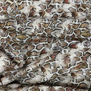 100% Cotton Craft Snakeskin Print Fabric 54" – Brown Python