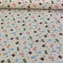 Cotton Reels Rose & Hubble Poplin Fabric, Cream