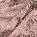 Tissu de brocart de rideau de tapisserie d'ameublement floral beige, rouge