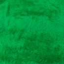 Long Pile Faux Fur Fabric Crafts Toys Furry Material 150cm - Emerald Green