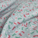 Rainy Day Wellies & Umbrellas Polycotton Fabric – Light Blue Novelty Print Dressmaking & Craft Fabric, 45” Wide