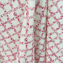 Rose & Hubble 100% Cotton Poplin Fabric Pink Floral Trellis Dress Craft Quilting