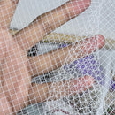 20m Bird Cage Fascinator Stiff Dress Net Tulle Fabric, White