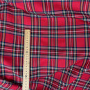 Tartan Check Polyviscose Dress Fabric