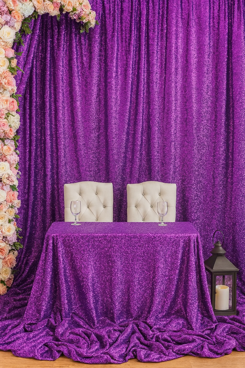 Moonlight Glitter Sparkling Jersey Party Dress Fabric 54”