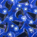 Heavy Halloween Cotton Fabric Wizards Hat & Wand 54", Blue